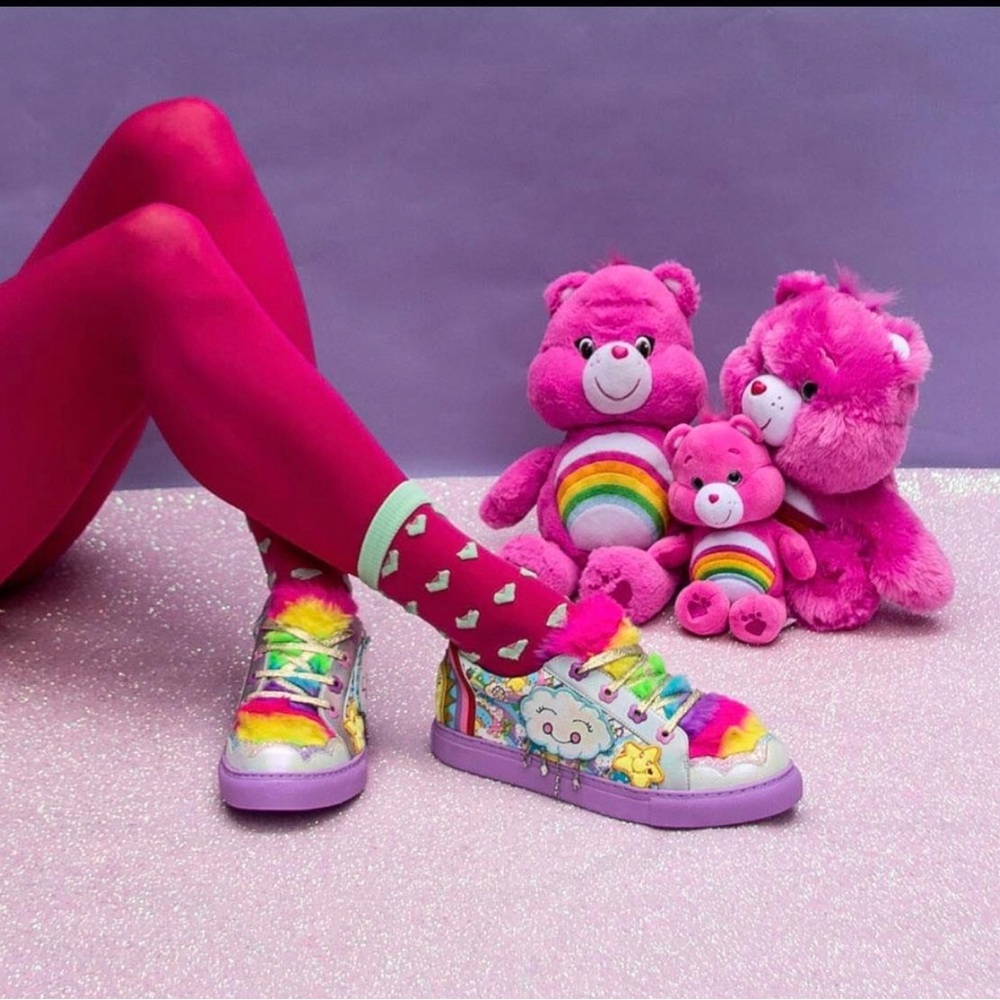 (💕FOUND💕) Irregular Choice Care Bear trainers. 🌈💖🧸